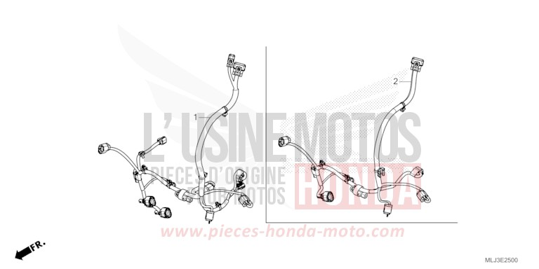 AUXILIARY CORD for Gold Wing PEARL GLARE WHITE (NHB53) from 2023